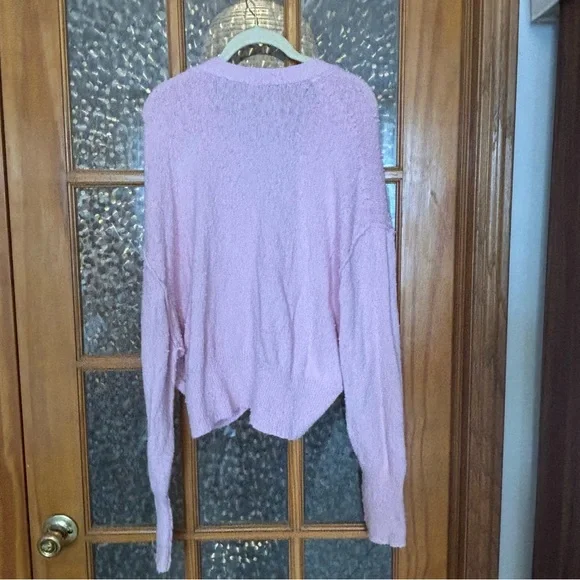 Free People Found My Friend Cardi Pink - Picture 5 of 7